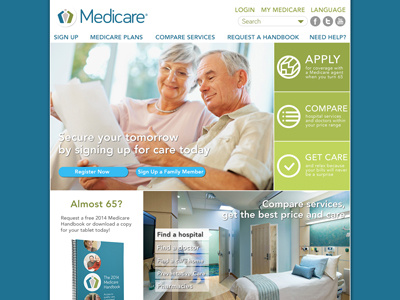 Medicare Redesign design internet medicare mockup redesign website