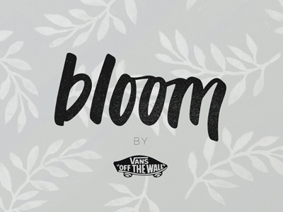 Bloom x Vans Logo