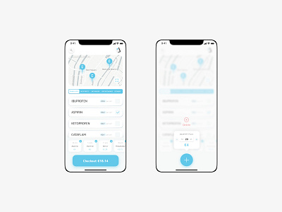 Papapill - Smart Pharmacy. Mobile App Concept. branding concept delivery digital drugs interaction medical mobile mobile app motion navigation pharma pharmaceutical pills product design prototype service design skeuomorphism ux uxui