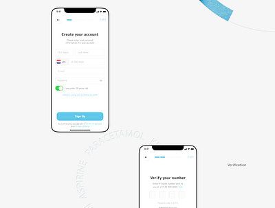 Sign Up UX/UI - Papapill - Smart Pharmacy. Mobile App Concept. branding concept delivery design digital drugs figma interaction medical mobile mobileapp motion navigation pharma pharmaceutical pills product prototype service design