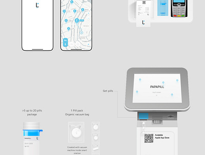 @Papapill - Smart Pharmacy. Product Design Concept. UX/UI branding concept delivery design digital drugs figma interaction medical mobile mobileapp motion navigation pharma pharmaceutical pills product prototype service design