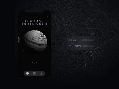 Exoplanets. IOS mobile app. Case study app cosmic design exoplanet figma logo mobile planet space ui ux xd