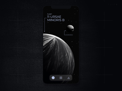 Exoplanets. IOS mobile app. Case study app concept design digital exoplanet figma interaction mobile nasa planet science ui user interface design ux
