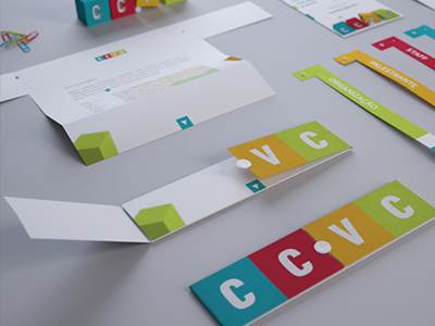 CC.VC 2014 Conference Print Stationery 3d branding conference corporate identity design identity invitation logo stationery visual identity
