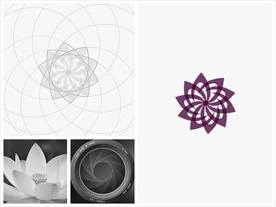 DonaFlor : Logo Construction branding construction design flower geometry grid guidelines identity logo mark pictorial process