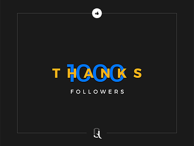 1.000 Followers on Behance! designposterlogobrandingidentity followers thank you