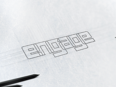 Engage : Logo v3 branding charity design foundation identity logo mark ngo outline typography wordmark