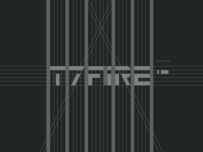 T7FIRE : Logo Grid branding construction design geometry grid guidelines identity logo mark process typography wordmark
