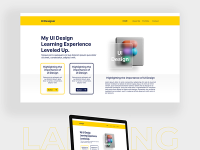 Landing Page Hero Section branding design figma figma design hero section landing page typography ui web design web page layout
