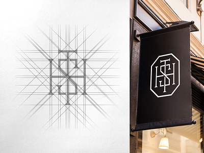 HST Monogram Grid & Mockup