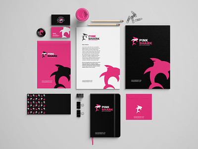 Pink Shark Corporate Brand Identity