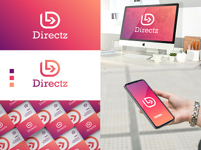 Directz App Logo Design and Mockups app app logo brand brand design brand identity branding design gradient graphic design logo logo design logo designer logo designers logo mark logodesign logodesigner logodesigns logofolio logos logotype