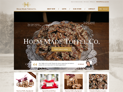 Toffee Site candy ecommerce toffee