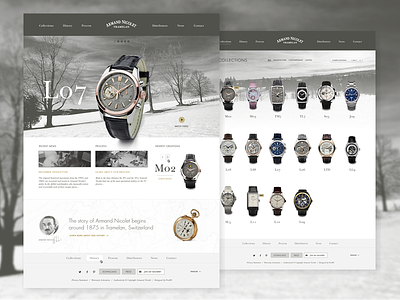 Armand Nicolet design swiss watch website
