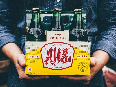Ale-8 Package System Redesign bluegrass branding classic glass kentucky local original packaging pop six-pack soda system