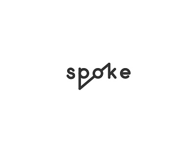 Spoke Logo Concept branding logo wordmark