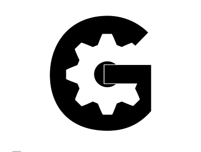 G for Gear branding design illustration logo minimal typography vector