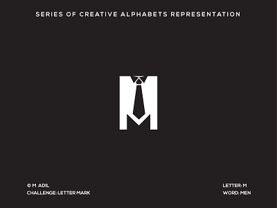 M for Men branding creative design flat icon illustration illustrator logo minimal typography vector