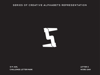 S for Saw branding creative design flat icon illustration illustrator logo minimal typography vector