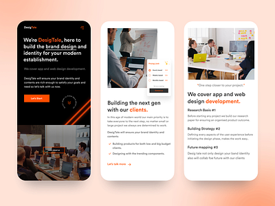 DesigTale I Creative and design studio website Mobile Responsive