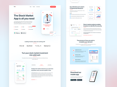 Stox  I  Stock Market App landing website