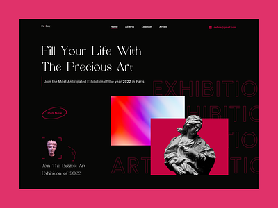 De/Fine  I  Art Exibition Website