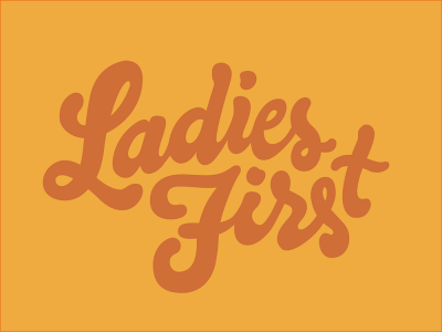 Ladies First (Second) 70s hand lettering ladies lettering script seventies type typography