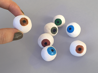 Eyeballs ceramics clay creepy cute eyeballs eyes orb pottery sphere