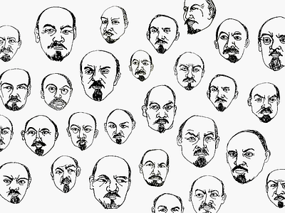 Lenin drawing portrait face lenin pattern russia