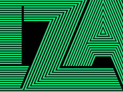 Eliza display lettering letters lines liza stripe