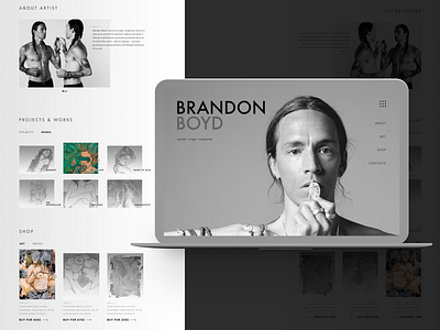 Portfolio Website for Brandon Boyd Artist