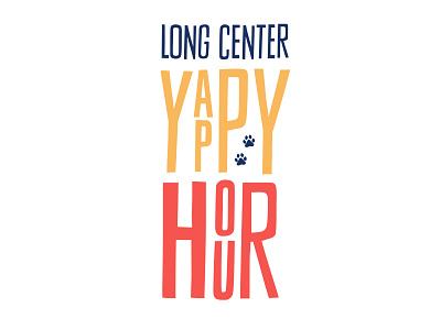 Long Center Yappy Hour Logo Concept