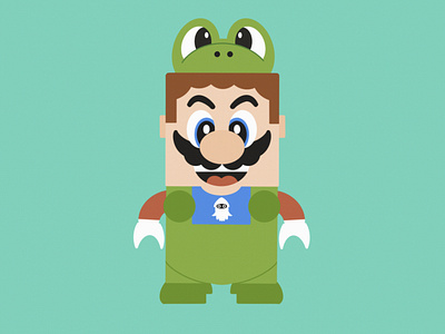 Lego Mario and his Frog Suit