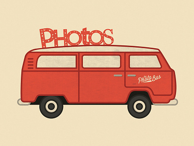 The Photo Bus photo photo booth red texture vw