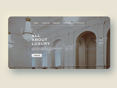 Luxury Decoration Landing page