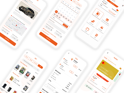 Mobigas automobile design fuel gas logistics oil transportation ui ux