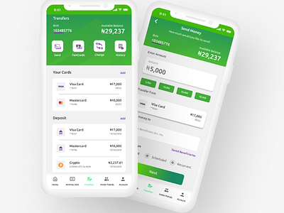 Mobile Bank App bank fintech ui ux
