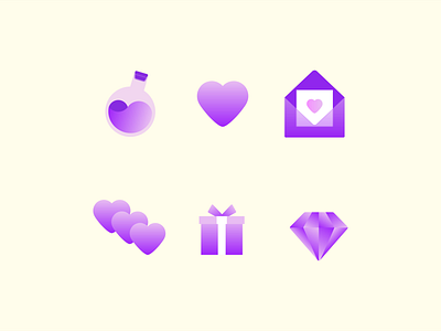 Valentine's Day: icons branding design designs gradient graphic graphiste icon icon set icons icons design icons pack iconset identity design illustration illustrator logo logo design valentine day valentines day vector