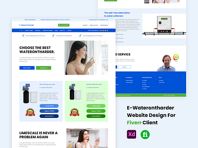 Water purify website design branding design illustration landing page logo typography ui ui design ux web