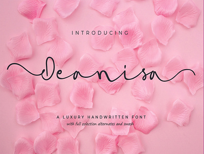 Handwritten font "DEANISA" branding cripto design girls handmade handwritten logo movie party sweet valentine wedding