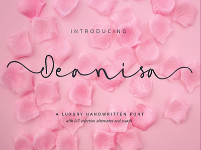 Handwritten font "DEANISA"