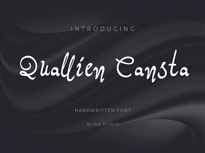 Quallien Cansta font