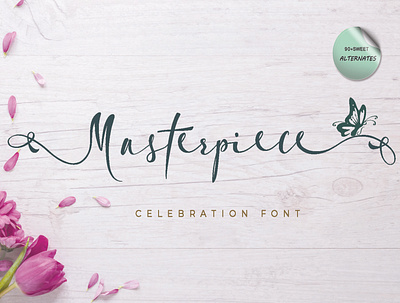Masterpiece font animation beautiful branding elegant font font font design fontscript handmade handwritten script sweet