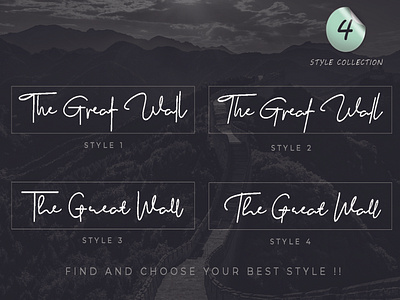 The Great Wall Font