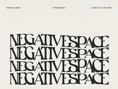 White space - Type Font branding design font font design fonts logo modern font movie serif font ui ux vector