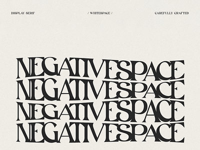 White space - Type Font