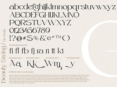 Beauty Swing - Elegant Serif font