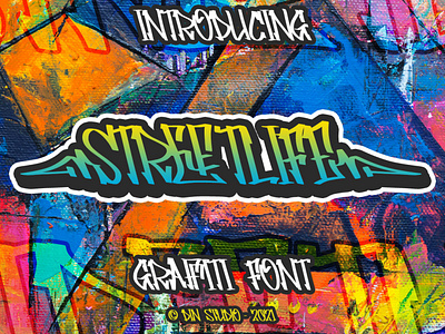 Streetlife - Millenial Graffiti font animation branding design font font design garffiti garffiti font handmade handwritten handwritten font logo movie mural muralist