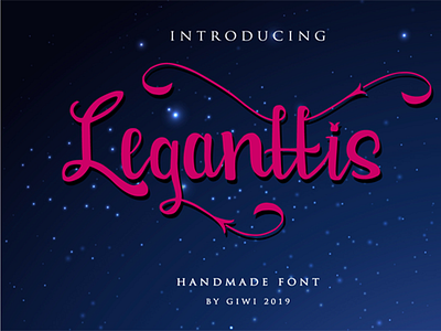 Leganttis hand made font animation branding design illustration illustrator logo web