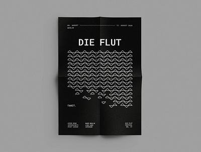 Die Flut – Festival Corporate Design brand identity branding corporate design corporate identity designer festival festival branding festival logo poster design